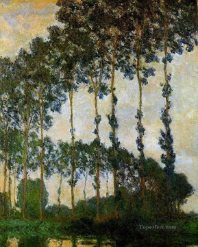  iv - Álamos cerca de Giverny Clima nublado Bosque de Claude Monet